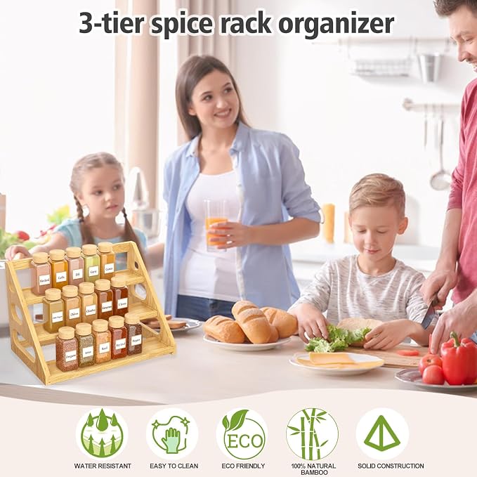 Spice Rack - Tiered Spice Rack Organization - Image 2