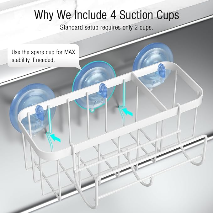 3-in-1 Kitchen Sink Caddy Organizer - Image 6