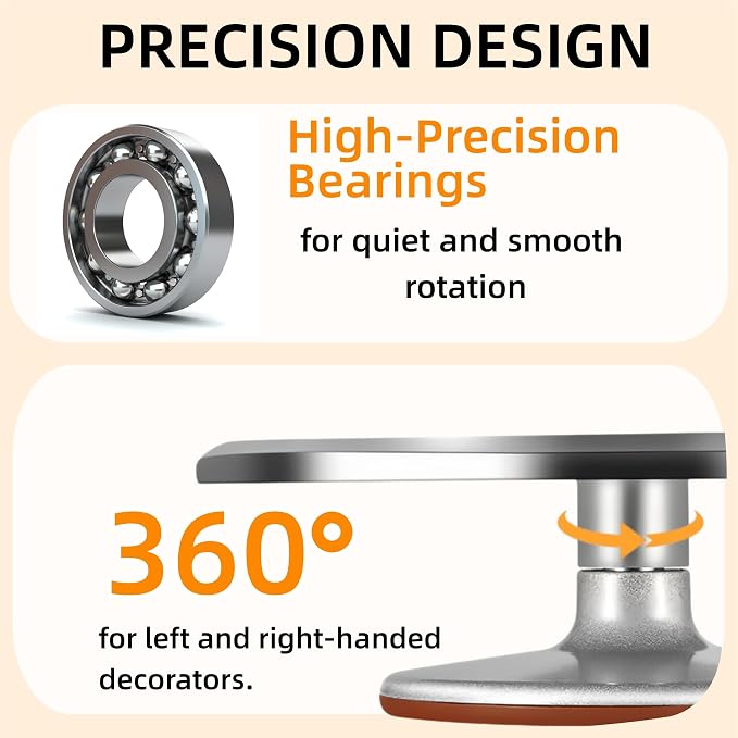 12-Inch Aluminum Alloy Cake Turntable - Image 3