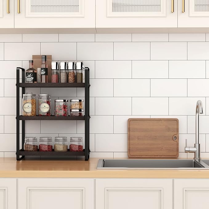 HNRLOY Bathroom Counter Organizer, Bathroom Countertop Organizer, Counter Shelf - Image 2