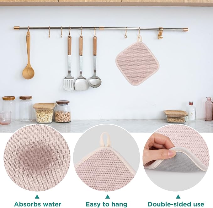 GeeRic Microfiber Dish Drying Mat, Super Absorbent Kitchen Dish Drying Pad - Image 4