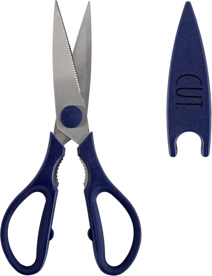 Rae Dunn Kitchen Scissors- Stainless Steel Kitchen Shears, Cooking Scissors by RaeDunn