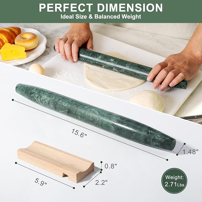 French Marble French Rolling Pin - Image 2
