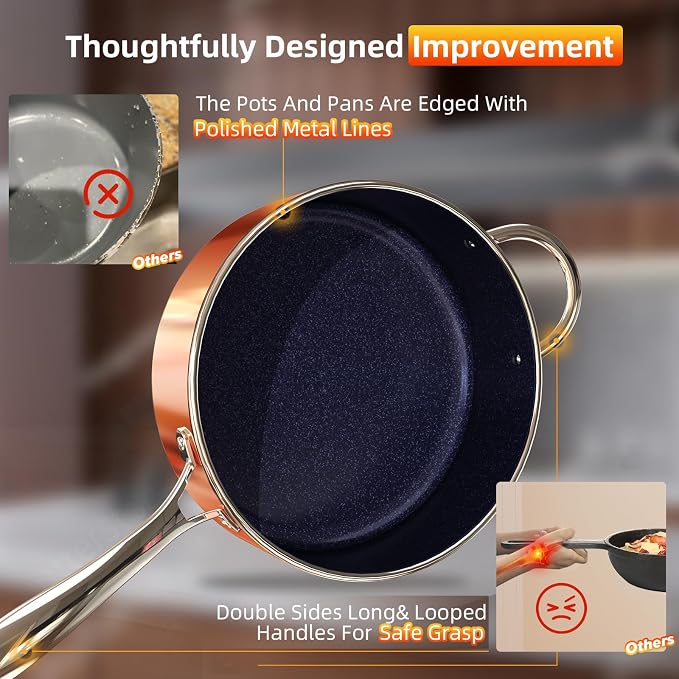 Deluxe DUXANO 14PC Healthy Pots and Pan - Image 6