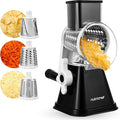 Nutrichef 3 in 1 Cheese Grater & Shredder | Strong Suction Base, Rotary Handle by NutriChef%E2%84%A2Kitchen