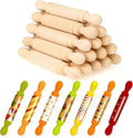 20 Pieces Mini Rolling Pin for Crafts 5.5 Inches Long Wooden Dough Roller Small by Sieral