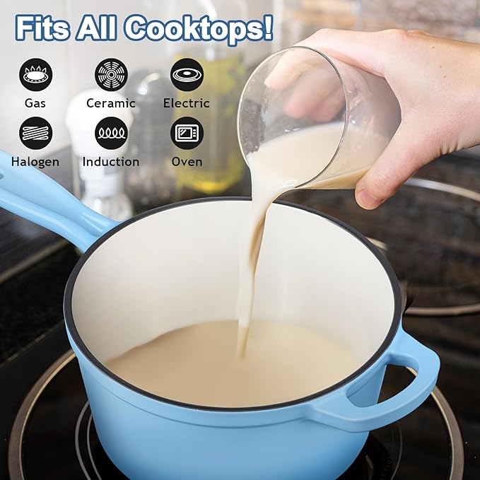 Enameled Cast Iron Sauce Pan - Image 5