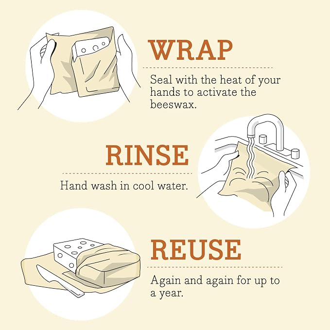 Bee's Wrap Vegan Beeswax Wraps for Food - Image 7