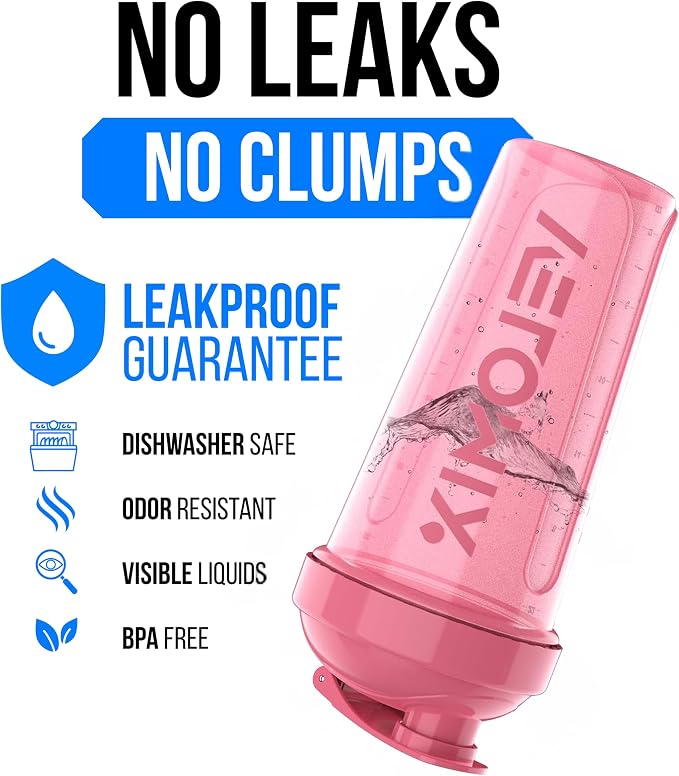 VELOMIX -2 Pack- 28 oz Protein Shaker Bottles - Image 3