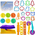Dough Tools for Kids- Play Sets Accessories Include Animal Molds Stamps Cutter by Decebaya