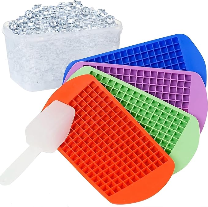 Mini Ice Cube Trays for Freezer by LUSHYUM