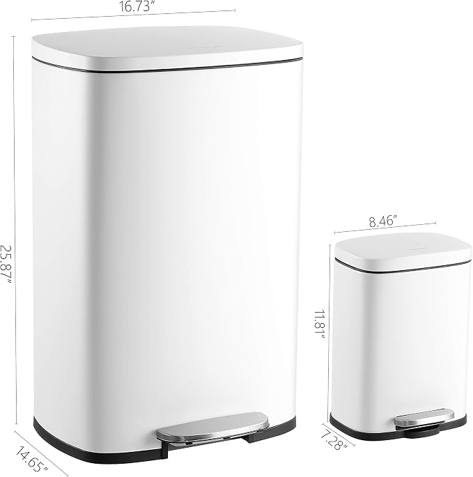 happimess HPM1006C Connor Rectangular 13-Gallon Trash Can - Image 4