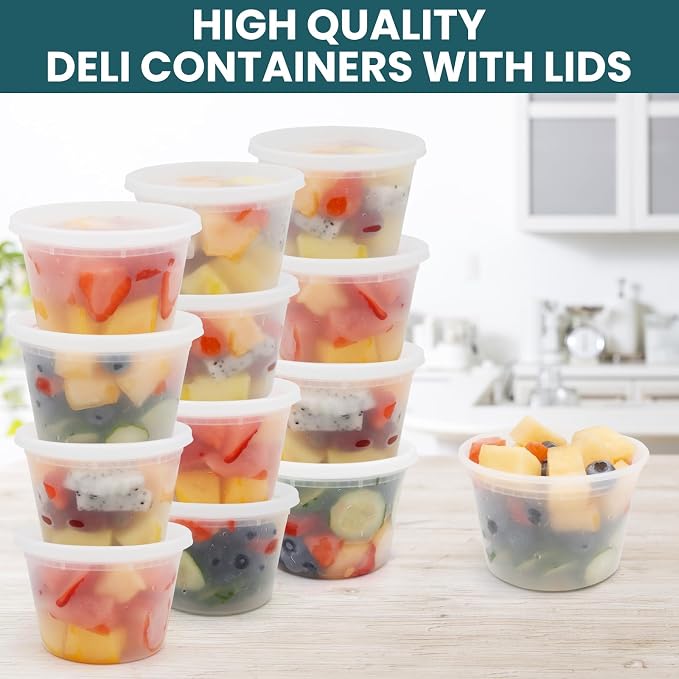 WGCC Deli Containers with Lids 16 oz - Image 2