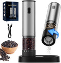 Electric Salt and Pepper Grinder Set, USB Rechargeable Salt and Pepper Shaker by Unknown