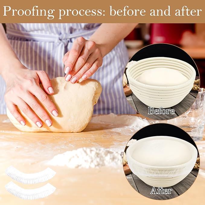 120pcs Shower Caps for Sourdough Bread, Reusable Bowl Covers for Proofing - Image 3