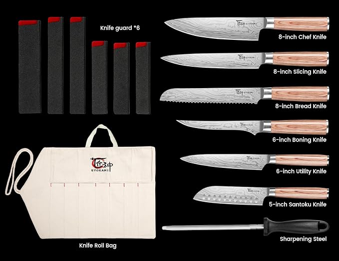 SYOKAMI 14pcs Chef Knife Set - Image 5