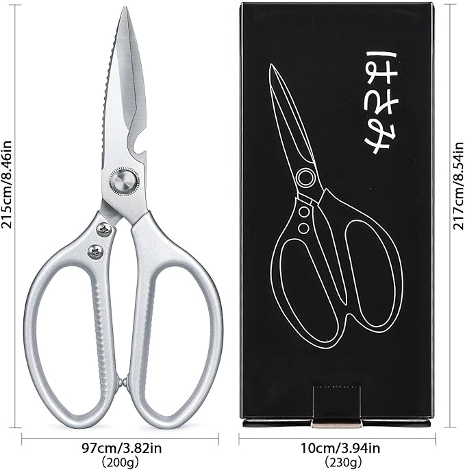 8.46'' Large Kitchen Scissors for Food, Heavy Duty All Purpose Kitchen Shears - Image 9