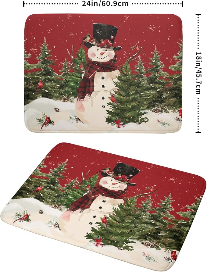 Christmas Snowman Dish Drying Mat - Image 2