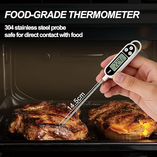 Electronic Digital Display Thermometer, 304 Long Probe, Suitable - Image 4