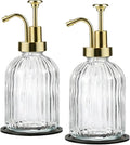 SheeChung Clear Glass Soap Dispenser, 12 Oz Liquid Hand Soap Dispenser by SheeChung
