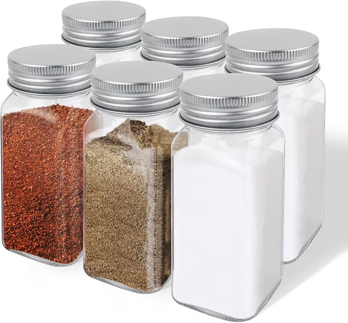 ZUFECY 4oz Glass Spice Bottles by ZUFECY