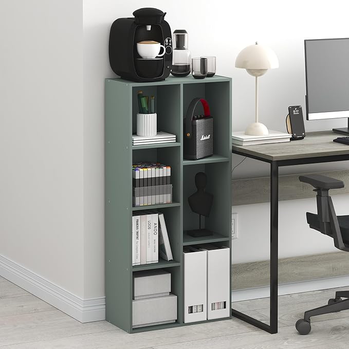 Furinno LUDER Book Shelf, 7-Cube Bookshelf, Bookcase - Image 2