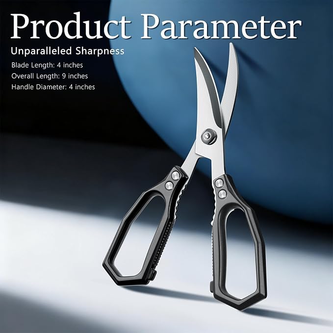 Huusk Black Multi-Purpose Seafood Scissors - Image 5