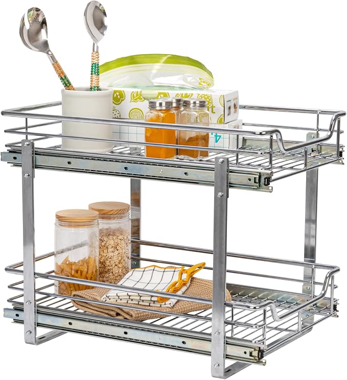 Household Essentials Glidez Multipurpose Chrome-Plated Steel Pull-Out/Slide-Out - Image 7
