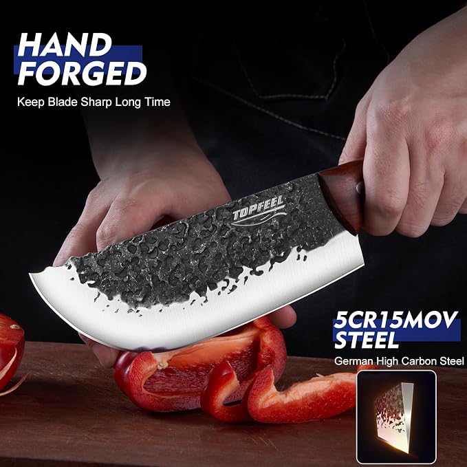 Topfeel 8PCS Chef Butcher Fish Knife Set - Image 6