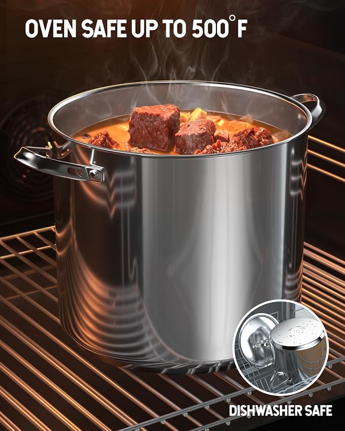 Cooks Standard 18/10 Stainless Steel Stockpot 16-Quart, Classic Deep Cooking - Image 7