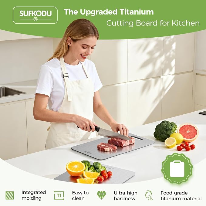 Titanium Cutting Board, 100% Pure Titanium Cutting Boards - Image 2