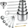 13PCS Stainless Steel Measuring Cups and Spoons Set by CreateHarmonyWithYourPet