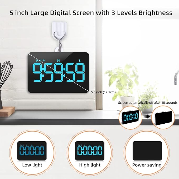 Rechargeable Digital Kitchen Timer - Image 3