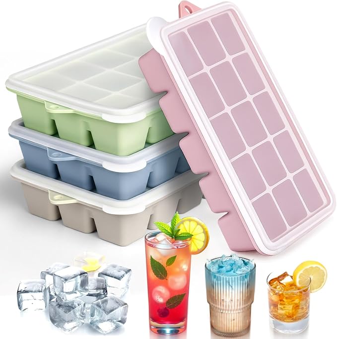 Upgrade Ice Cube Tray 4 Pack by ARTLEO