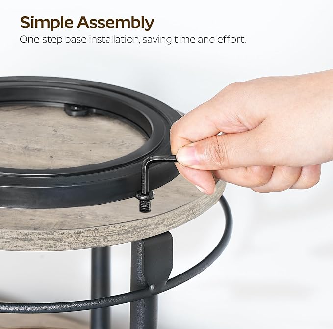 YATINEY Lazy Susan Organizer, Rotating Spice Rack, 2 Tier Spice Turntable - Image 8