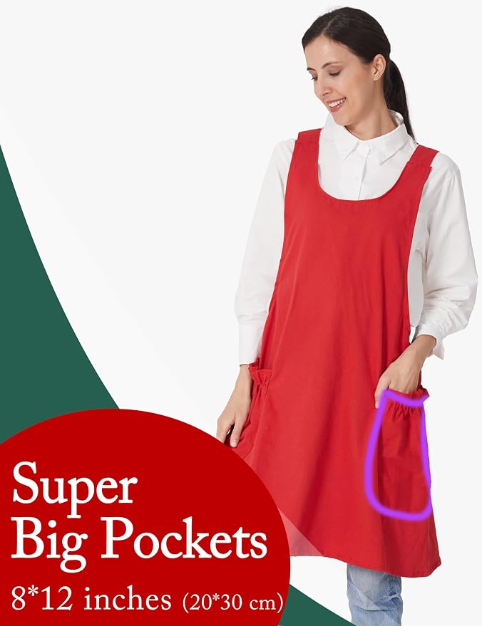 Cozy Adjustable Cross Back Aprons - Image 2