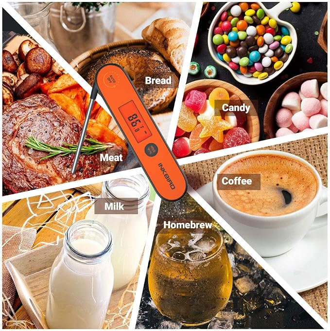 Inkbird Instant Read Meat Thermometer IHT-1P, Digital Waterproof Rechargeable - Image 7