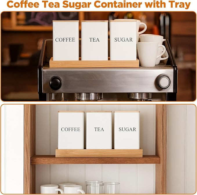 3 Pack Coffee Tea Sugar Container - Image 7