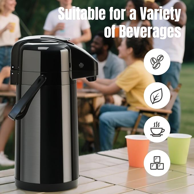 PARACITY Upgraded Airpot Coffee Carafe - Image 7