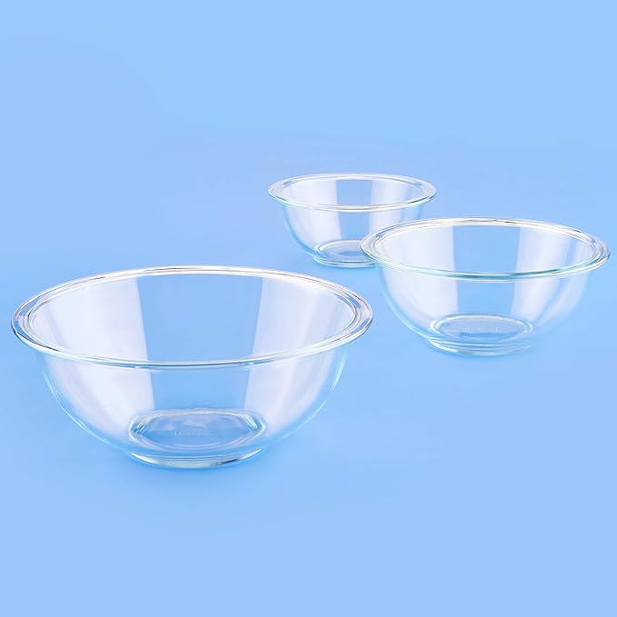 Pyrex Essentials Glass Mixing Bowls Set - Image 7