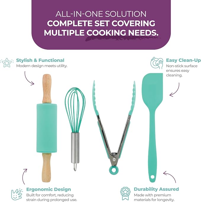 Tovla Jr. Kids Cooking Utensils Set - Image 3