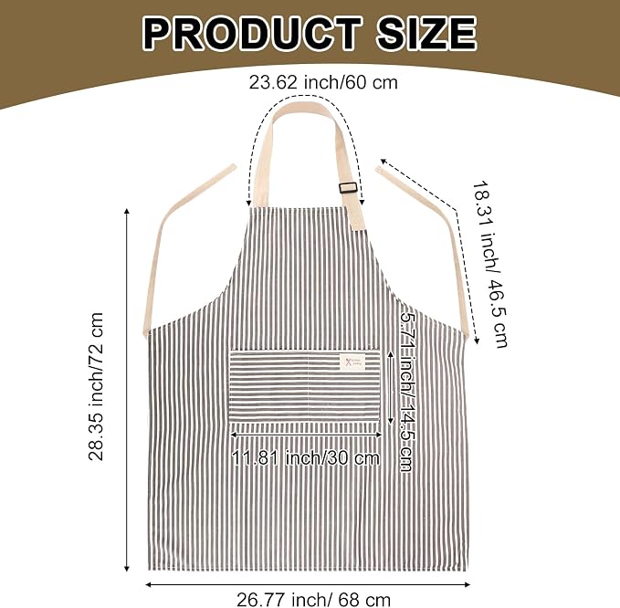 Janmercy 24 Pcs Aprons for Women Men - Image 2