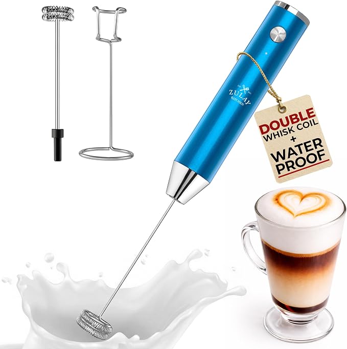 Zulay Kitchen Rechargeable Milk Frother Handheld Lux by ZulayKitchen