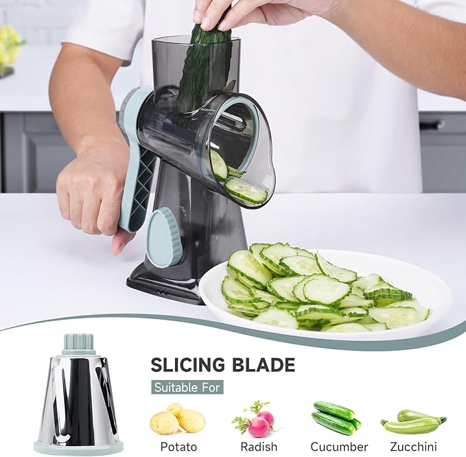 Cheese Grater Hand Crank, Manual Cheese Shredder - Image 3