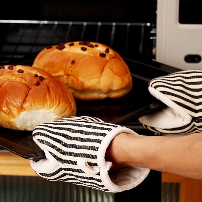1 Pair Mini Oven Mitts, High Heat Resistant Oven Gloves, Kitchen Short Oven Mit - Image 5