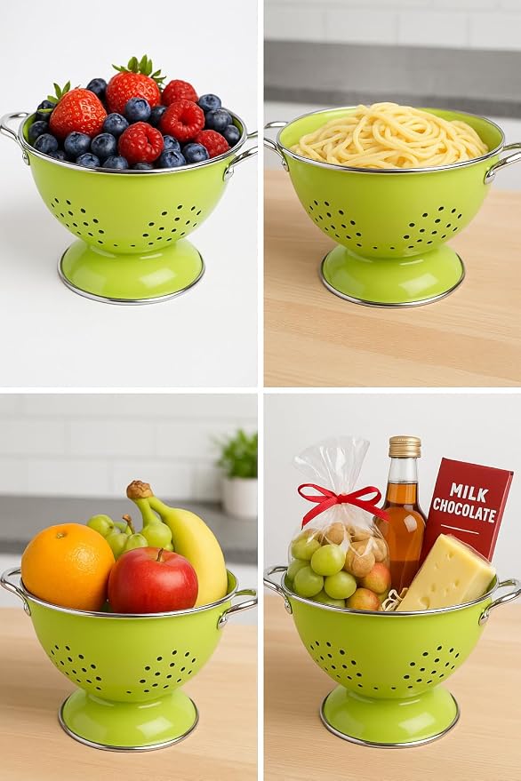 Calypso Basics by Reston Lloyd Powder Coated Enameled Colander, 1.5 Quart - Image 6