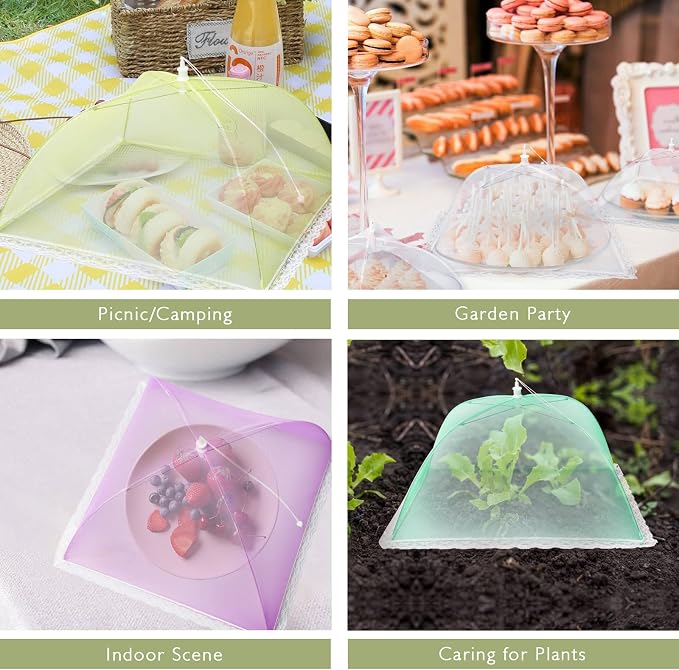 7 Pack Colorful Food Covers Food Tent - Image 6
