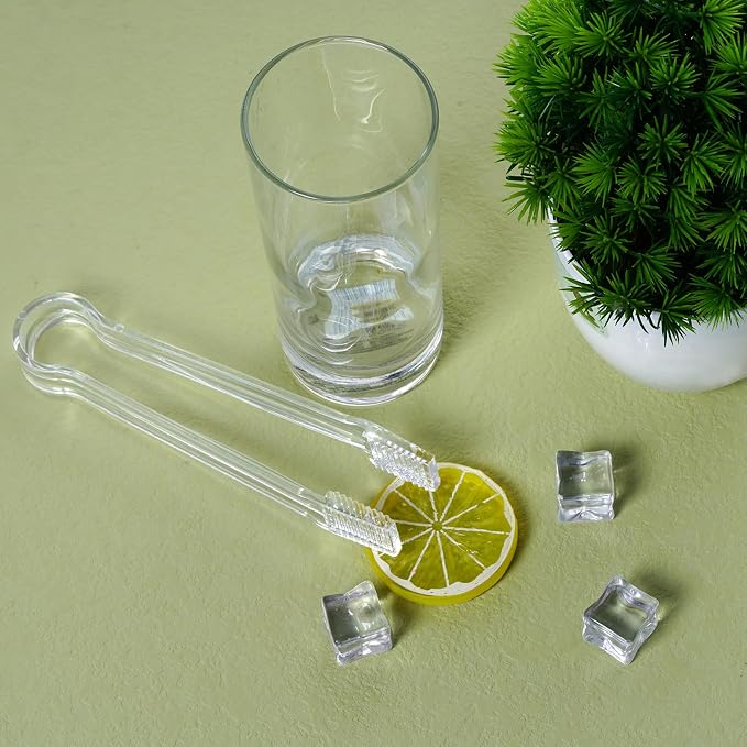 10 Pcs Plastic Buffet Serving Tongs, 6.3 Inches - Image 3