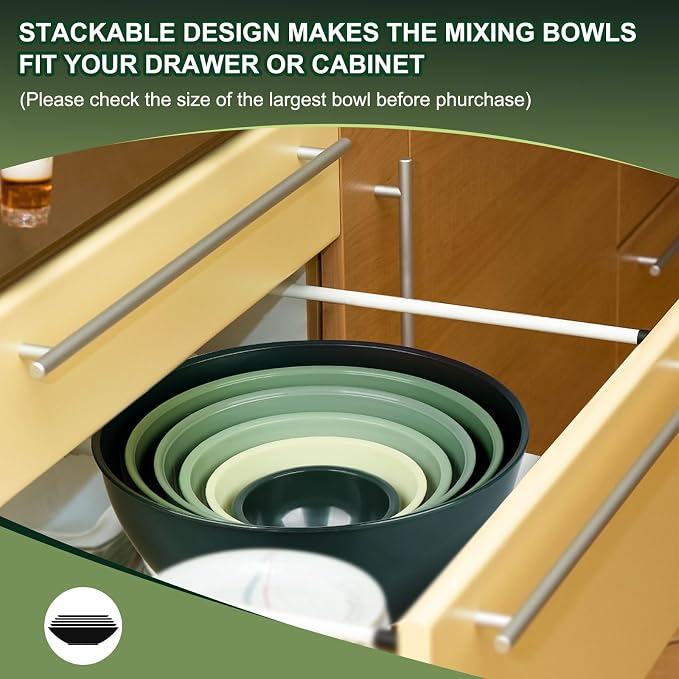 Greentainer Plastic Mixing Bowls - Image 6