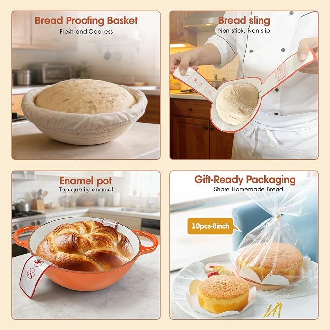5QT Enameled Cast Iron Dutch Oven - Image 5